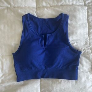 Blue Women's Crop Top